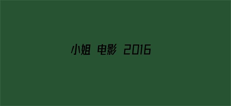 >小姐 电影 2016横幅海报图